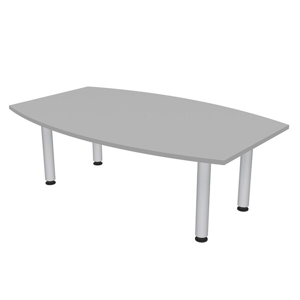 45 in W, 71.5 in L, 29 in H, Engineered Wood Top, Grey